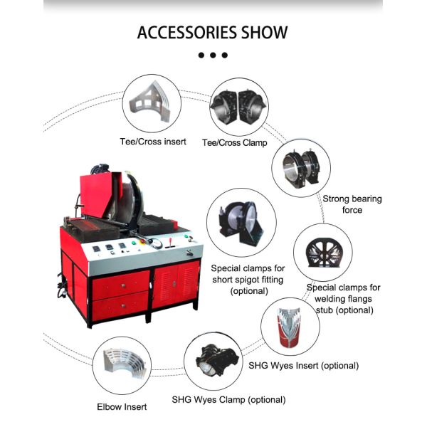 Automatic Fitting Welding Machine Termofusion 90mm Fabricating Elbow