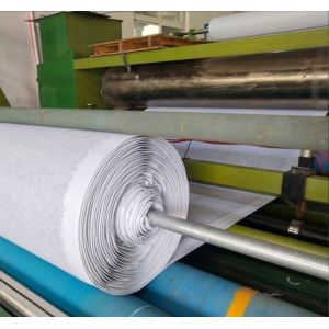 China Composite Drainage Sheet with Wave shaped drain core for Synthetic Turf Grass For Golf/soccer field wholesale