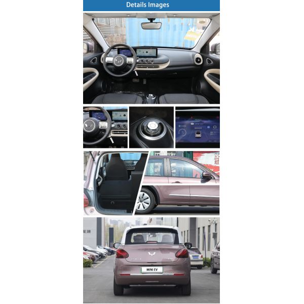 Small New Electric Vehicles 50KW Pure Mini EV Electric Car Wuling