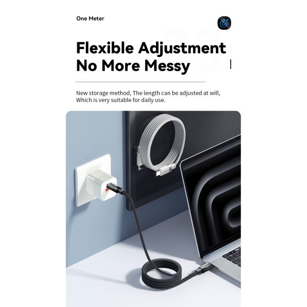 USB C To USB C Magnetic Cables 100W 1m 480Mbps ES-X53 Series