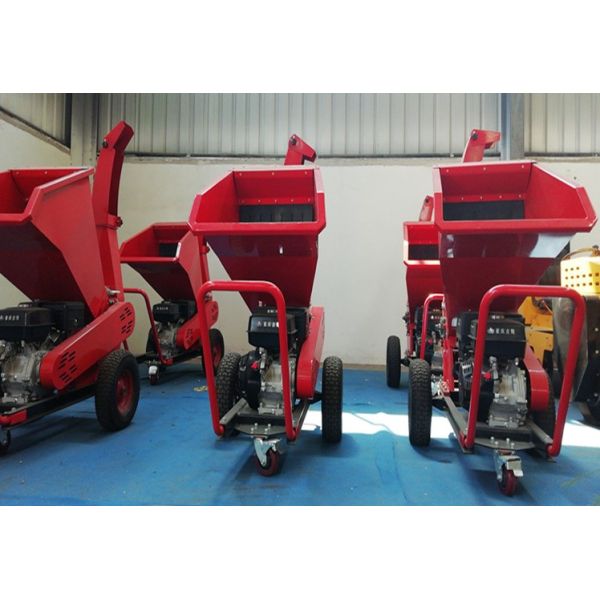 Rustproof ATV Gas Powered Chipper Shredders 7.5HP Drum Garden Shredder 1.5L/ H