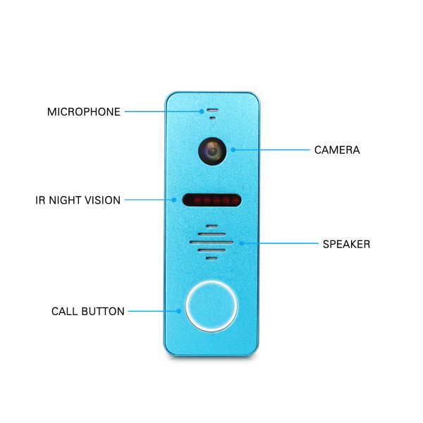 Top Sale 4 wire color smart video doorbell villa video intercom door phone