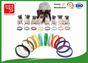 China Puppy Id Collars Thin Hook And Loop Straps For Dog Pet , Color Distinguish wholesale