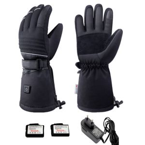 Electric Unisex Rechargeable Heated Gloves 2200mA Waterproof