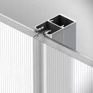 China Danpalon Polycarbonate Multiwall U Locked Panel With 16mm-32mm Thickness wholesale