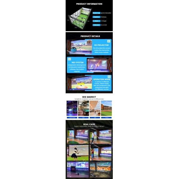 Luxury Immersive 3d Magic Park Equipment Ar AR Baseball Game Interactive Projection