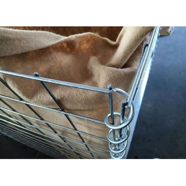 ISO itary  Bastion Barrier / Welded Gabion Box For 3-6mm Wire Diameter