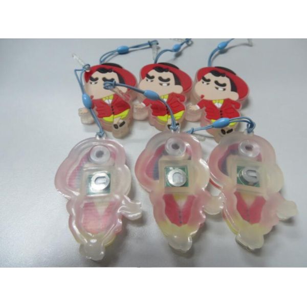 Custom 2d/3d Soft PVC Cartoon Figures Shape With Durable Elastic Lanyard For Mobile Phone Accessories