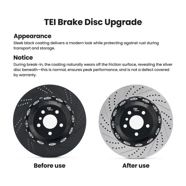 TEI P60NS 6 Pistons BBK Carbon Ceramic Rotor 355mm 380mm Front Modified Brake Kit for VOLVO S60 S90