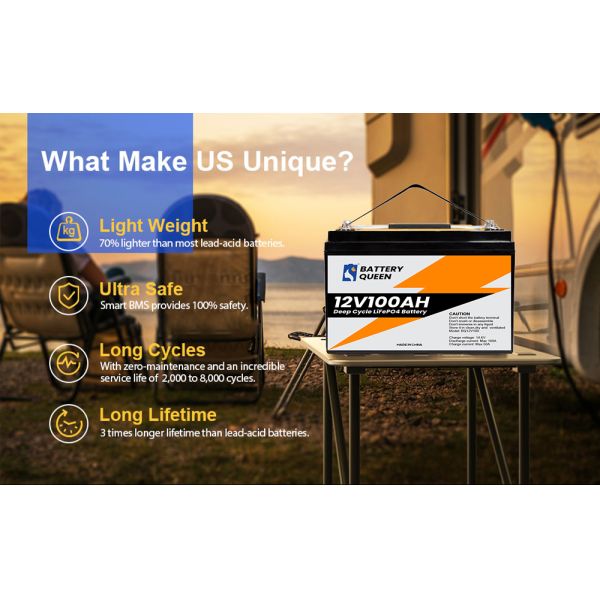 LiFePo4 Battery 12V 100Ah/200Ah Solar Battery For RV / Yacht