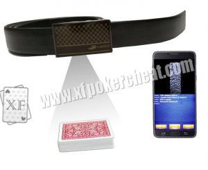 China Brown Leather Belt Infrared Camera Playing Card Device With 40 - 70cm 65 - 100cm Distance wholesale