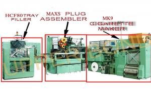 China Green High Speed Cigarette Making Machines With Filter Assembling And Tray Filler wholesale