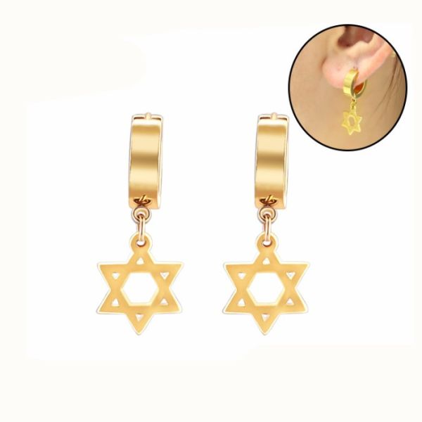 New simple dangle huggie earrings gold plated huggie hoop earrings