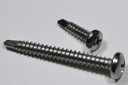 Stainless Steel Flat Head Self Tapping Screws Six Lobe Self Drilling Wing TEK Screw