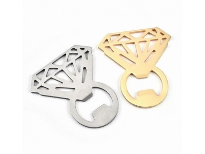 Innovative Stainless Steel Diamond Ring Bottle Opener,stainless steel diamond ring shaped beer bottle opener
