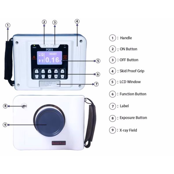 Easy Carry Super High Definition LCD Screen Veterinary Dental X Ray