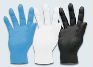 China 4g Gram Blue Nitrile Exam Gloves Disposable Isolate Bacteria Black Nitrile Exam Gloves on sale