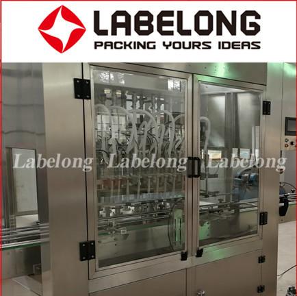 Automatic Linear Filling Machine Applied To Detergent Chemical Liquid Silver