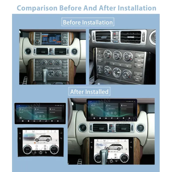10.4 Inch Air Condition Board For Land Rover Range Rover V8 2002-2012 Air Conditioning Climate Panel Day And Night Mode