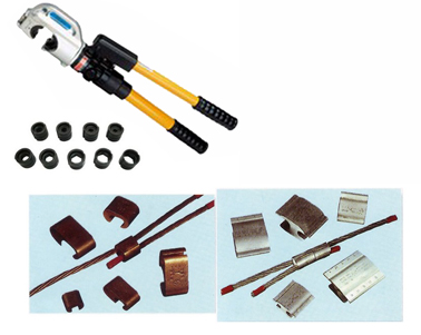 360 Degree Rotation Hydraulic Wire Crimping Tool Crimping Plier Max Compression 120KN