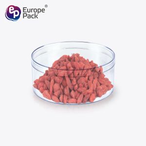 China High Quality Round Plastic Food Containers Disposable Takeaway Dessert Cake Snack Packaging Box wholesale