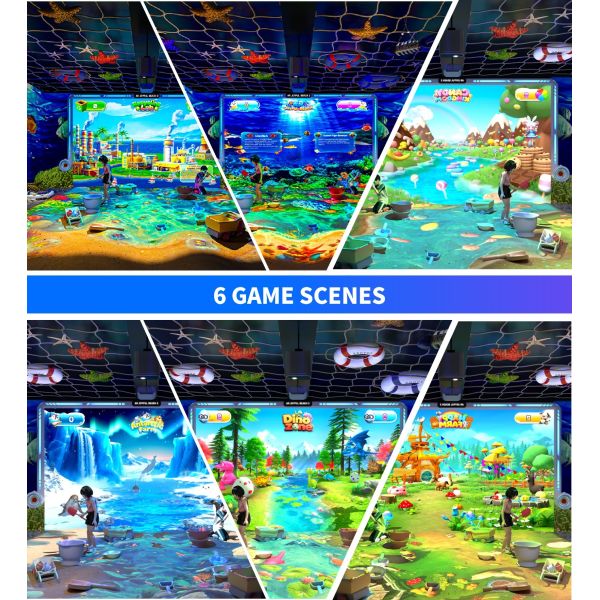 Laser Projector Light Source Beach Projection Interactive Game For Attractions