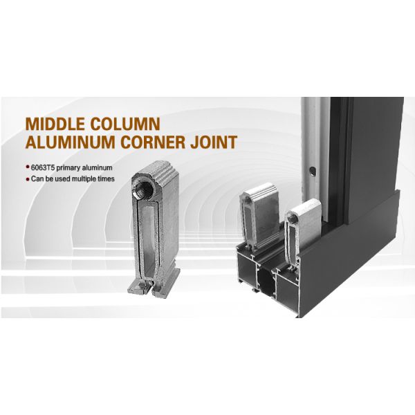 Customized Aluminium Hardware Corner Joint For Window Profiles