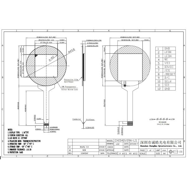 1.54 Inch Mini LCD Display 240*240 4 Line SPI TFT Display Module
