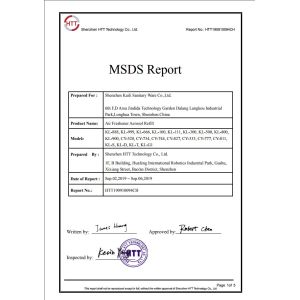 Dongguan KWS Hygiene Industrial  Co.,Ltd Certifications