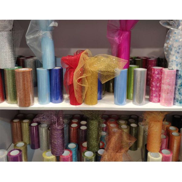 100% Nylon 40D Hexagons Organza Tulle Rolls 60 Inch 72 Inch Wide Tulle