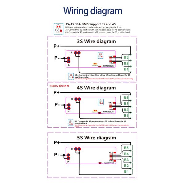 Enerkey 3S 4S 30A BMS With NTC 11.1V 12.6V 14.8V 16.8V PCB Protection Board For 18650 Li-ion Lithium Battery Cell