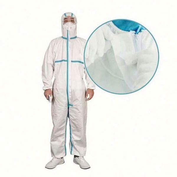 SMS Nonwoven Disposable Protective Coverall , Disposable Protective Suit