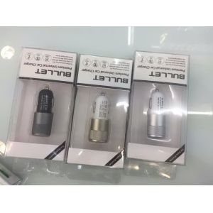 Bullet metal Car charger 2 USB ,output 2.4 A