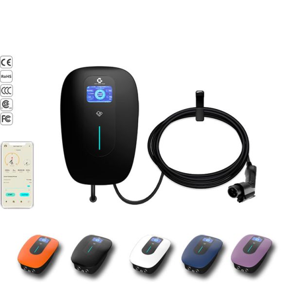 CE Level 2 16A 32A Wallbox Home Charger RFID Card 4.3'' LCD Display