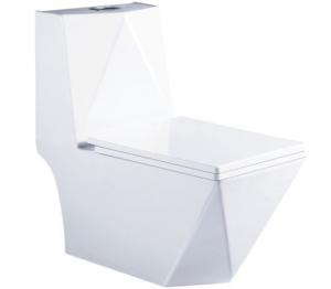 China Hydrocone type square one piece  toilet bowl  Siphonic square portable toilets wholesale