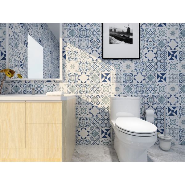 Self Aid Restroom Decor Art Self Adhesive Mosaic Tile Wallpaper Sticker