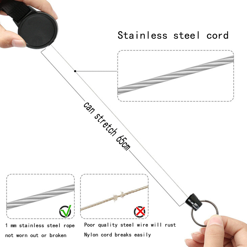 Deyi Retractable Heavy Duty Badge Reel Retractable Swivel Alligator Clip Retractable Badge Holder Reels