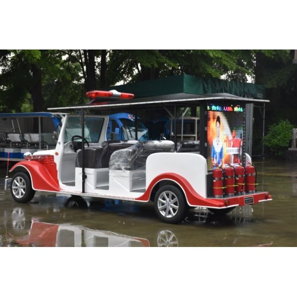 Classic Type Electric Patrol Car And Fire Fighting Vehicle for Eight Passengers