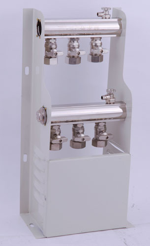 manifolds with ball valve on supply and return flow