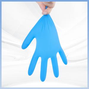 China Blue Powder Free Dental Exam Gloves Industrial Automotive Heavy Duty Nitrile Gloves wholesale