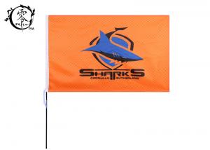 China NRL Cronulla Sutherland Sharks Grommets Custom Flag Banners , 3 X 5-Foot Polyester Country Flag Banner wholesale