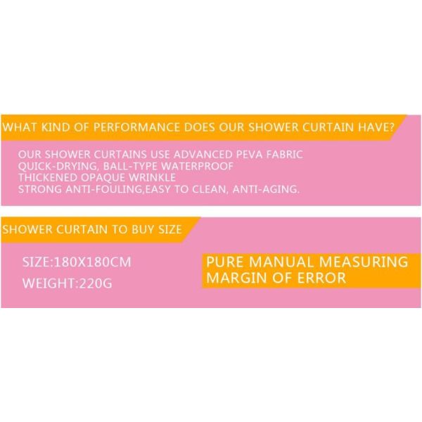 Custom Polyester Printing Shower Curtain, waterproof fireproof hook kids bathroom shower curtains, PEVA Shower curtain f