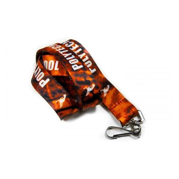 Yellow Nylon safe screen printed lanyards for school ID , BSCI certificated