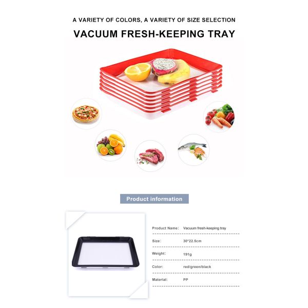 Stackable 30*22.5cm Food Preservation Trays BPA Free