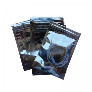 China Anti Static ESD Bags Shielding Poly Vacuum Bags With Zip Lock Open Top wholesale