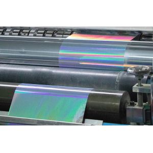 China Movable Glue Self Adhesive Holographic Film Roll 50u surface thickness wholesale