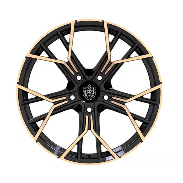Gloss Black Color And Machine Face Forged Aluminum 21 inch wheel for cars