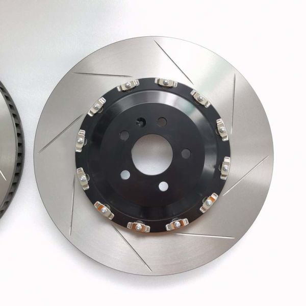8 Slots Cast Iron Brake Disc 410*36mm Floating Center For Audi RS6