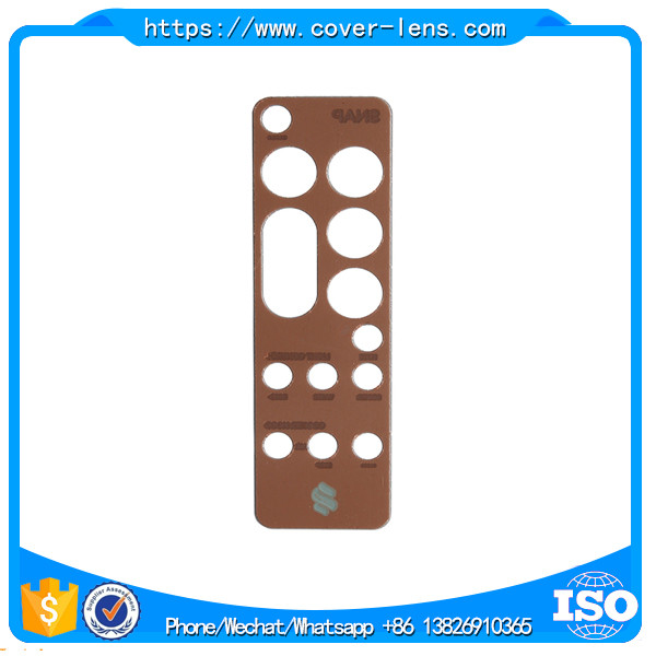 Customized 1.8 mm thickness gorilla glass for remote control with 3M adhesive