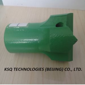 H25 / R38 Flat / Oblique Button Drill Bit , Cross Bit Thread Steel for Tunneling